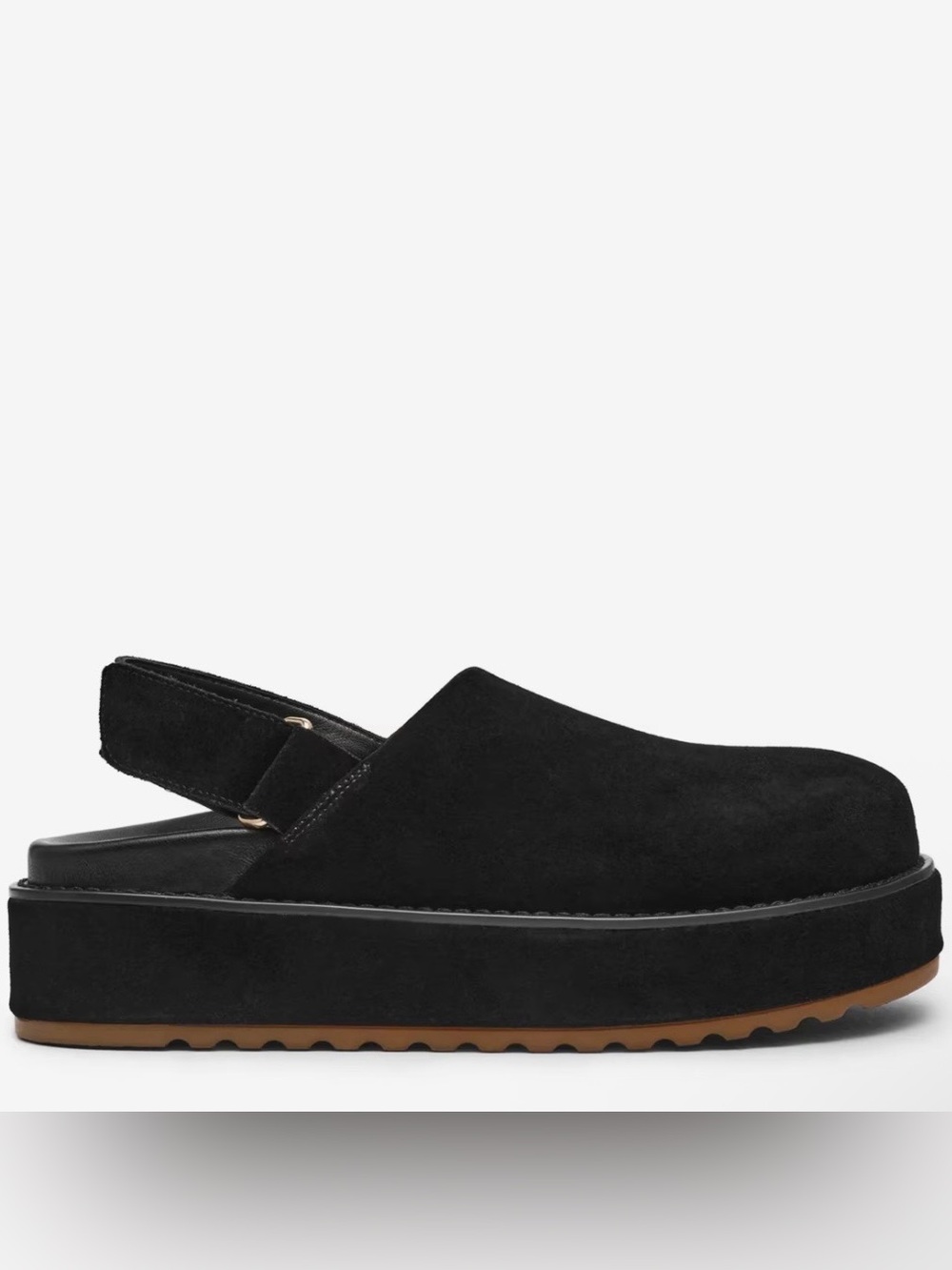 Steve Madden Mellow Platform Clog Black Suede